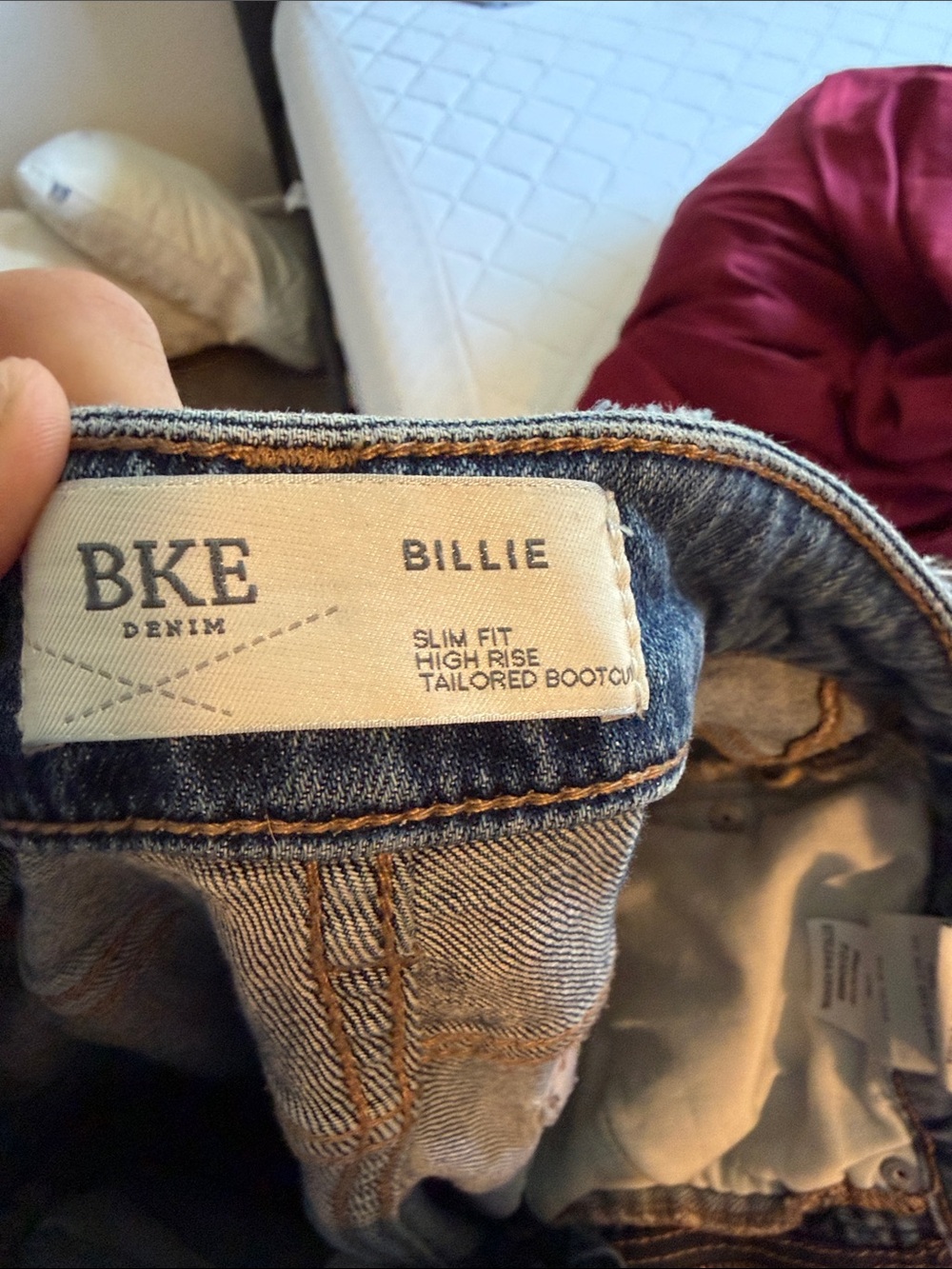 BKE Billie Tailored Bootcut Jeans in Light Blue Denim